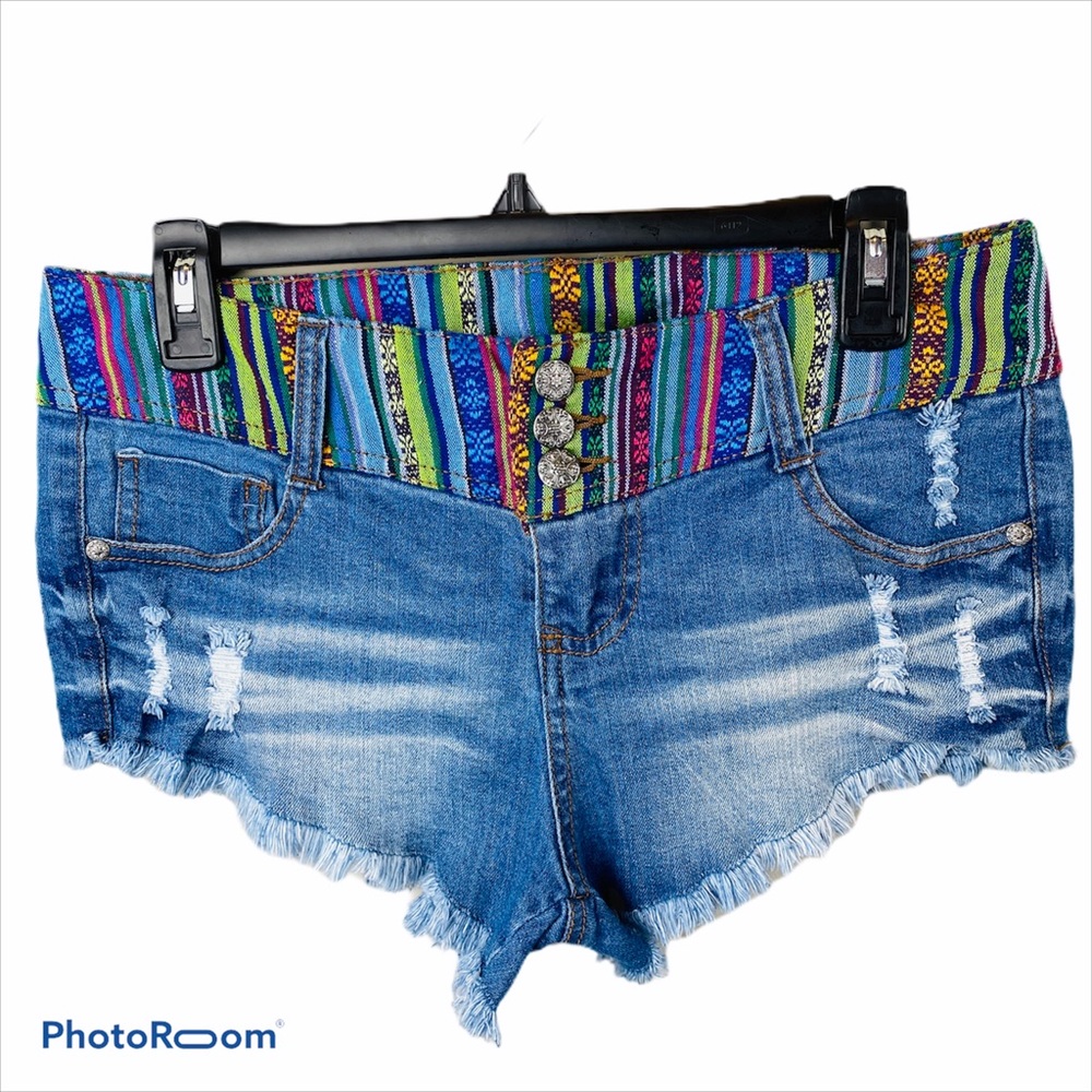 Blue Spice Womens  Cut-Off Denim Shorts Sz 7